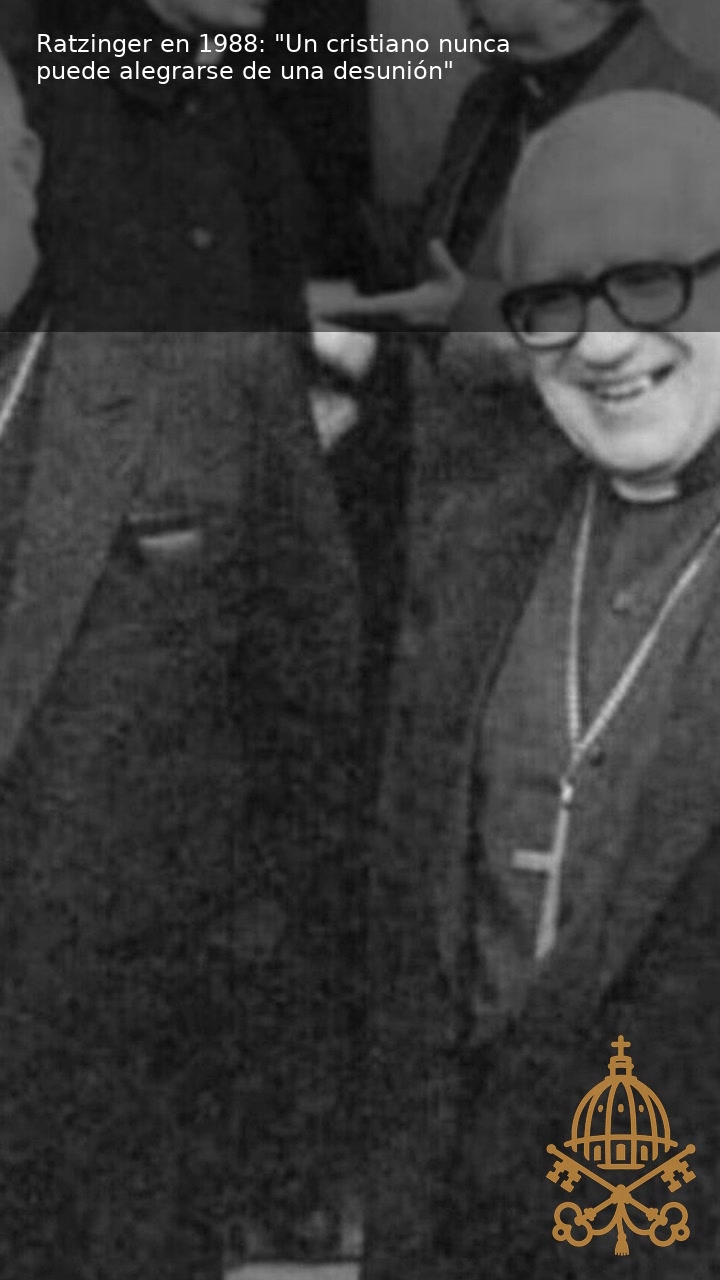 Vídeo | Ratzinger en 1988 afirmaba que un cristiano no debe alegrarse por la desunión